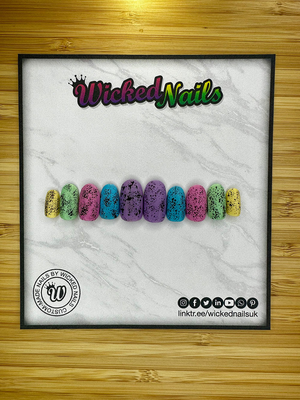 Colourful WickedNails design showcase